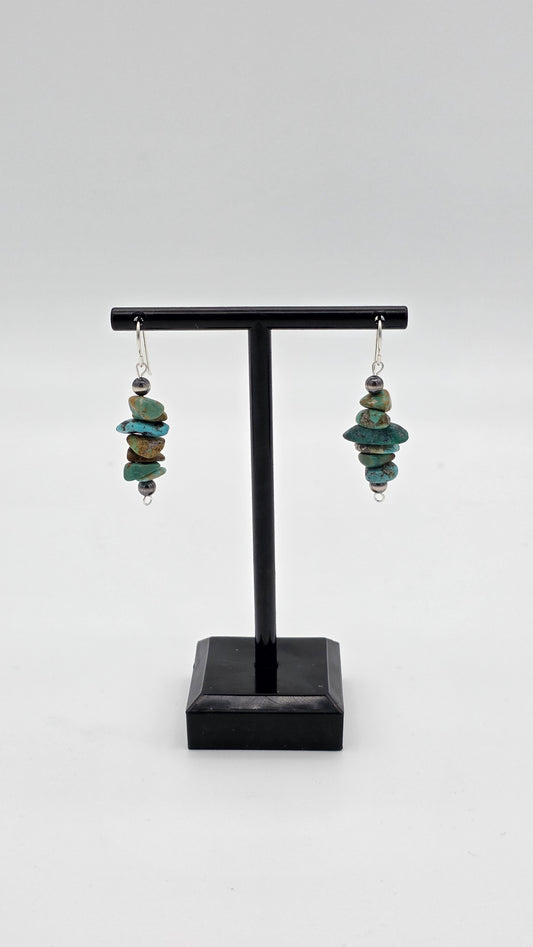 Chip Turquoise Earrings